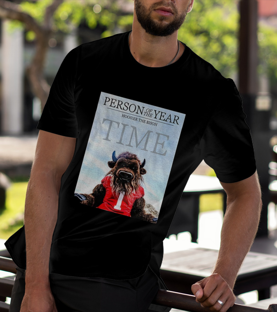 Indiana Hoosiers Football Hoosier The Bison Person Of The Year TIME T-Shirt