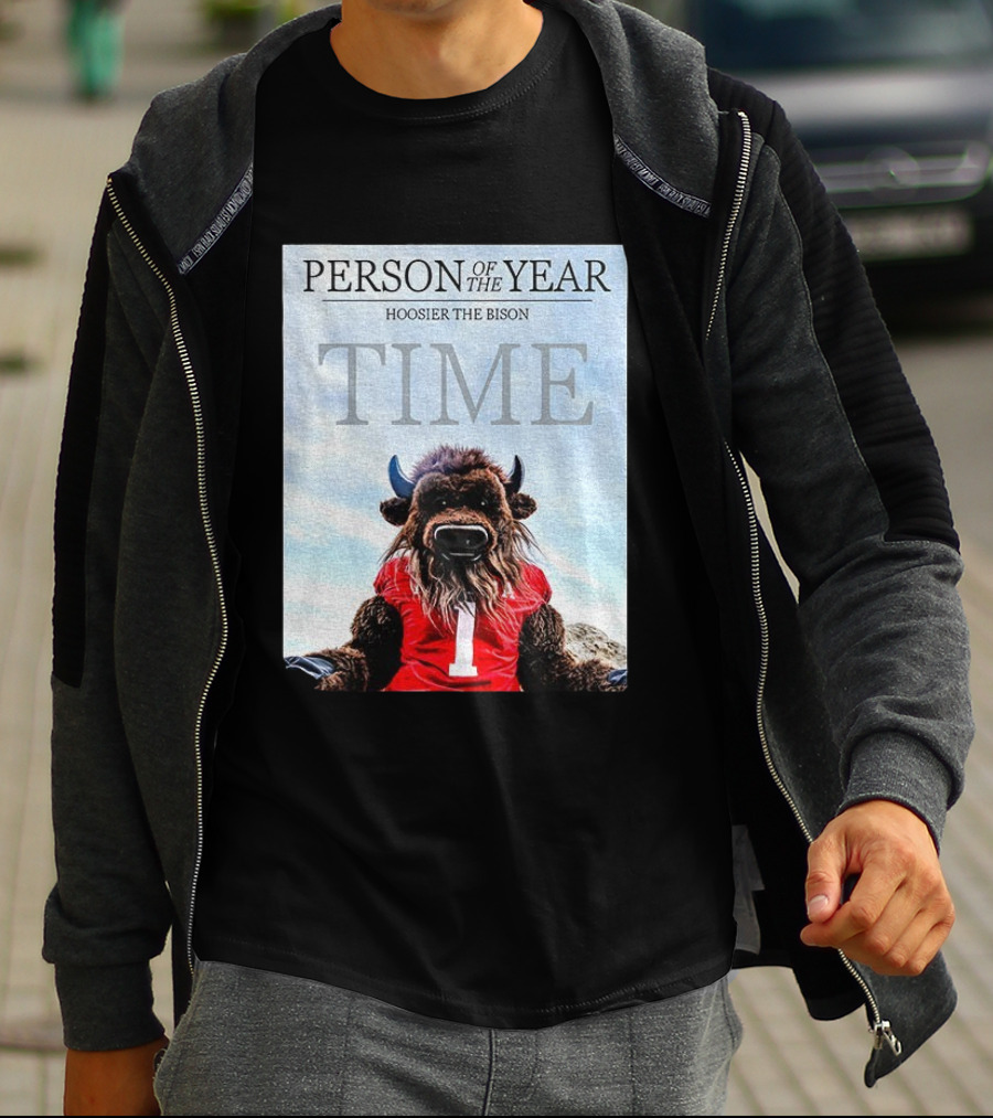 Indiana Hoosiers Football Hoosier The Bison Person Of The Year TIME T-Shirt