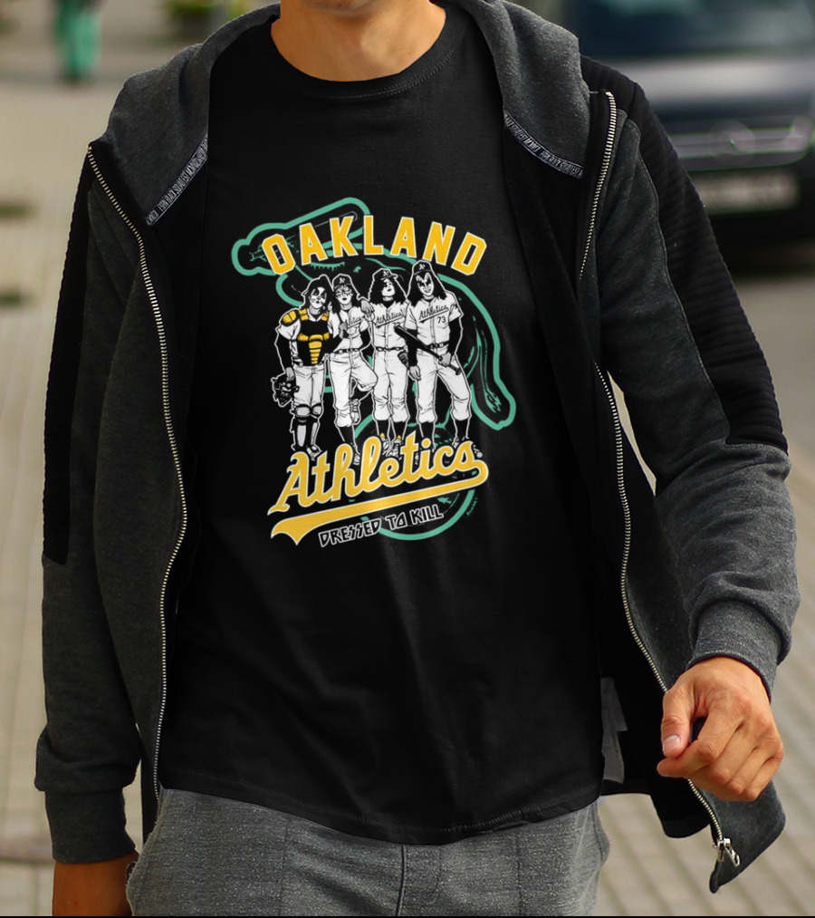 Oakland Athletics X Dressed To Kill Baseball Team Collaboration T-Shirt