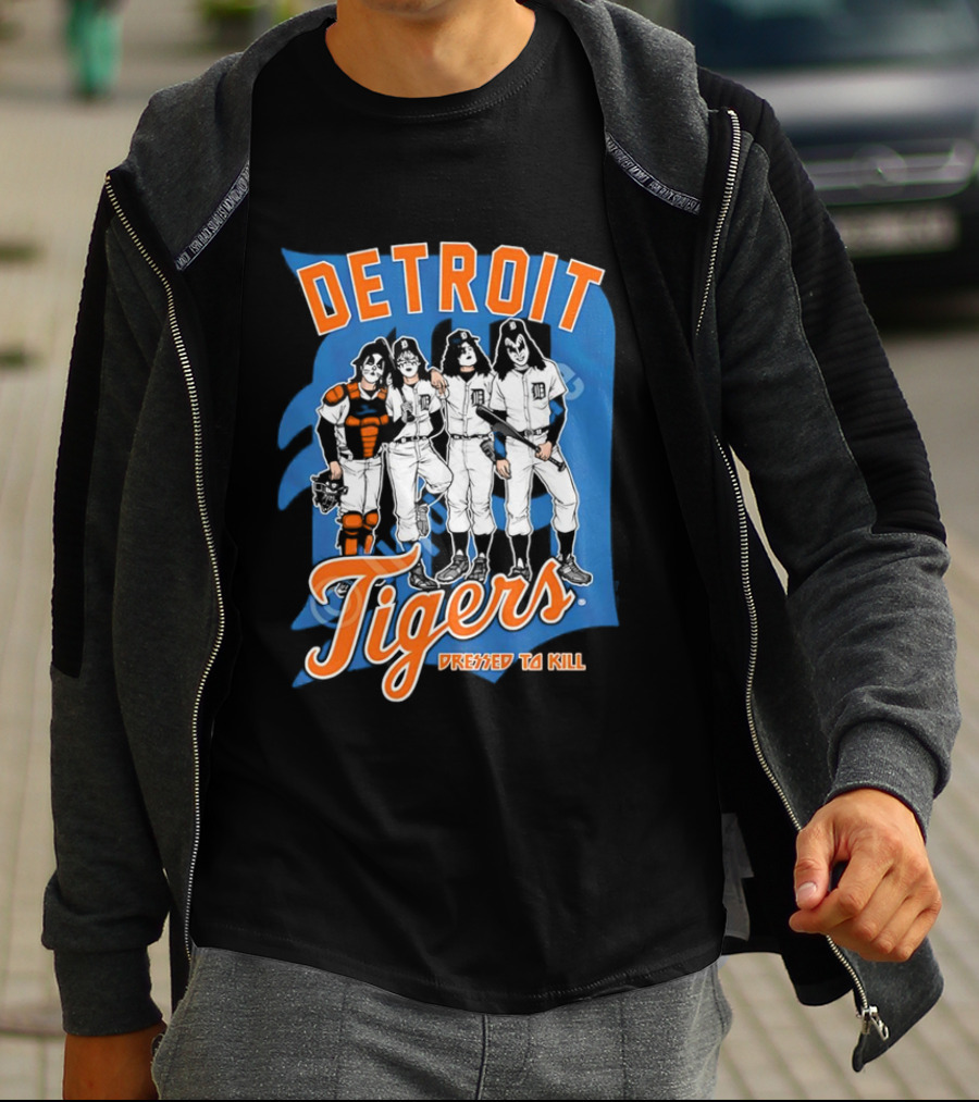 Detroit Tigers Dressed To Kill Vintage Rock T-Shirt