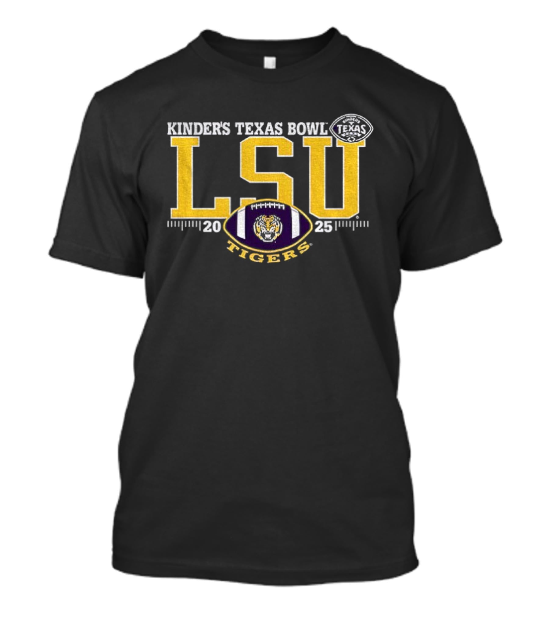LSU Tigers Purple 2025 Kinder’s Texas Bowl T-Shirt