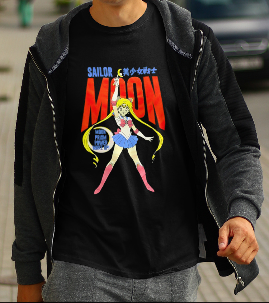Sailor Moon Prism Power Make Up Anime Iconic Transformation T-Shirt