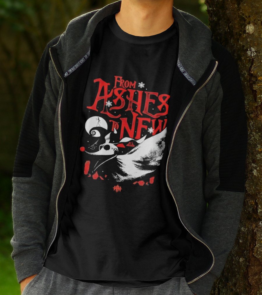 From Ashes To New Nightmare Before Christmas Skull 2025 T-Shirt