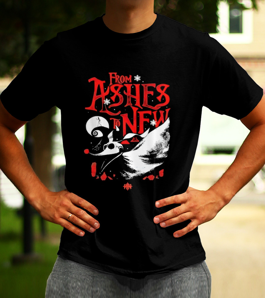 From Ashes To New Nightmare Before Christmas Skull 2025 T-Shirt