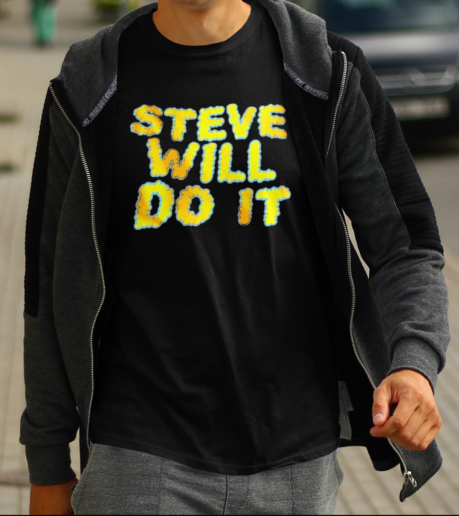 Steve Will Do It Yellow Blue T-Shirt