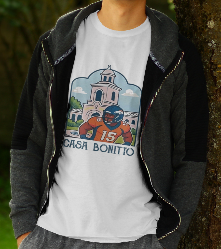 Nik Bonitto 15 Casa Bonitto Denver Broncos NFL Game Day T-Shirt