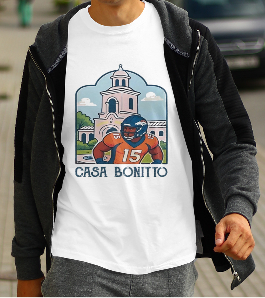 Nik Bonitto 15 Casa Bonitto Denver Broncos NFL Game Day T-Shirt