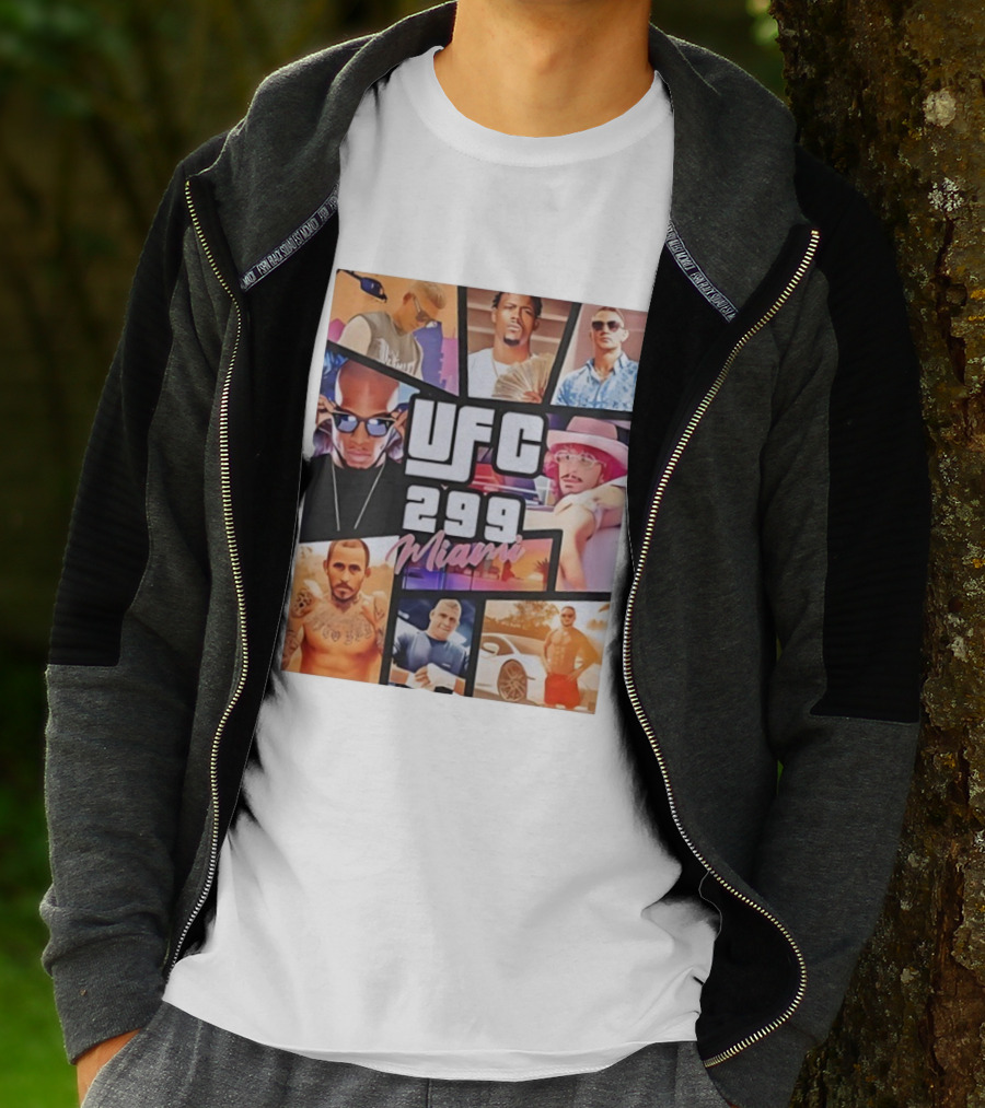 UFC 299 Miami Grand Theft Auto T-Shirt
