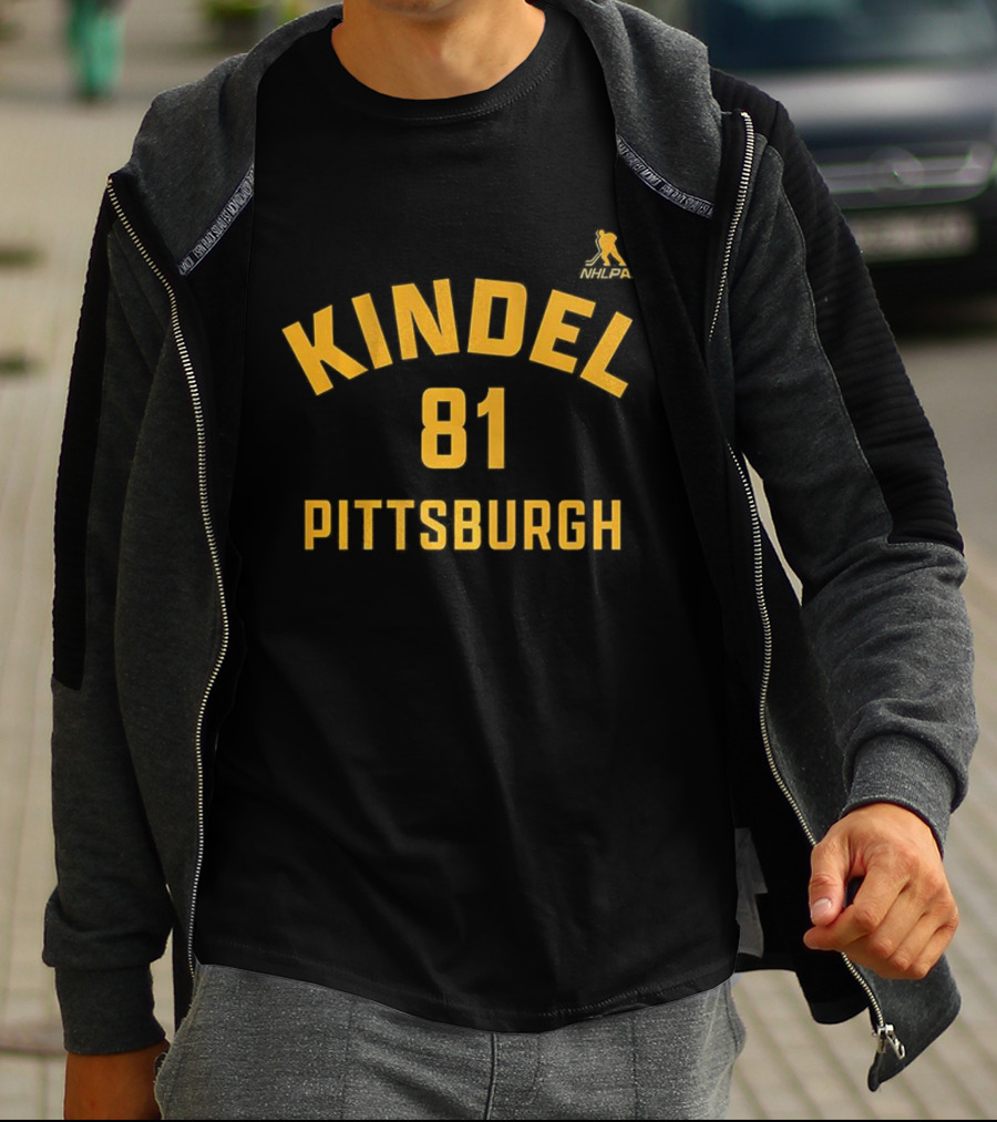 Pittsburgh Penguins 81 Kindel Name And Number Hockey Team T-Shirt