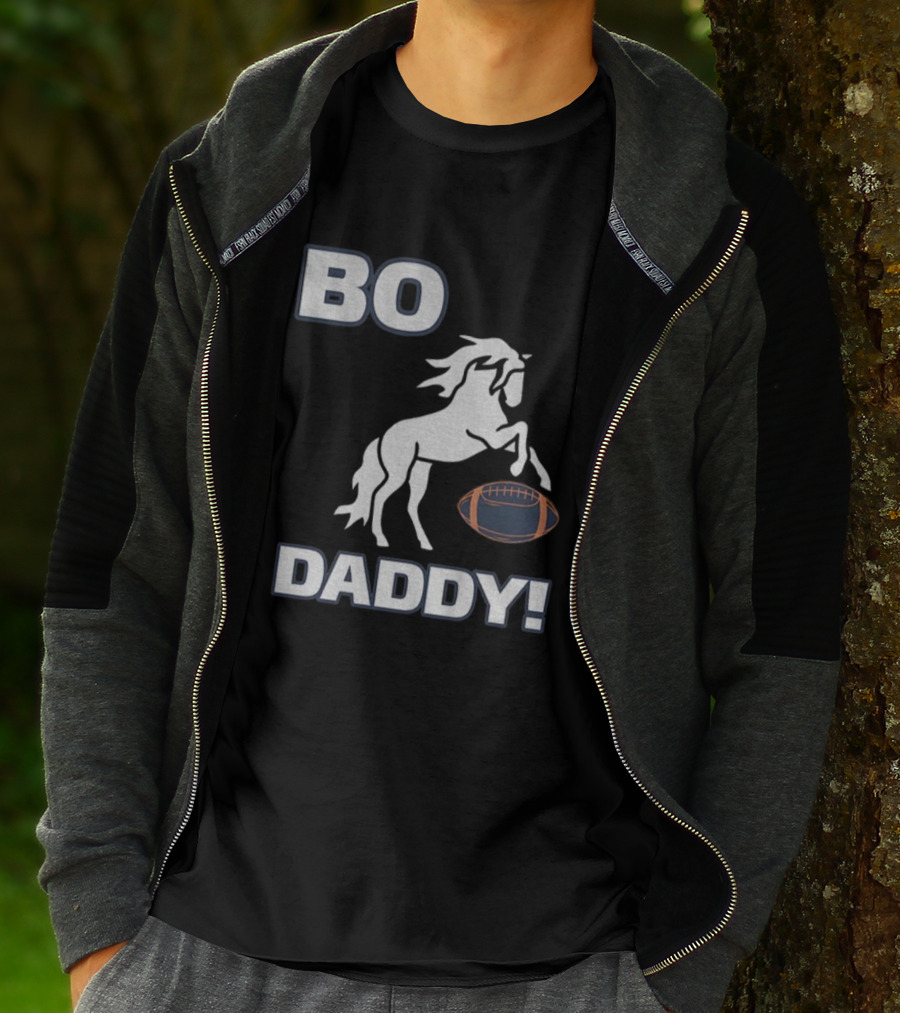 Bo Nix Denver Broncos Football Bo Daddy NFL 2025 Horseball T-Shirt