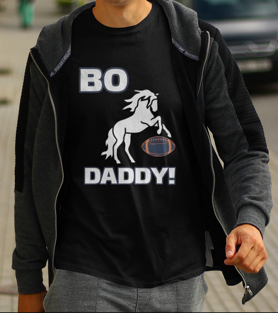 Bo Nix Denver Broncos Football Bo Daddy NFL 2025 Horseball T-Shirt