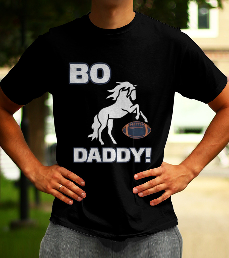 Bo Nix Denver Broncos Football Bo Daddy NFL 2025 Horseball T-Shirt