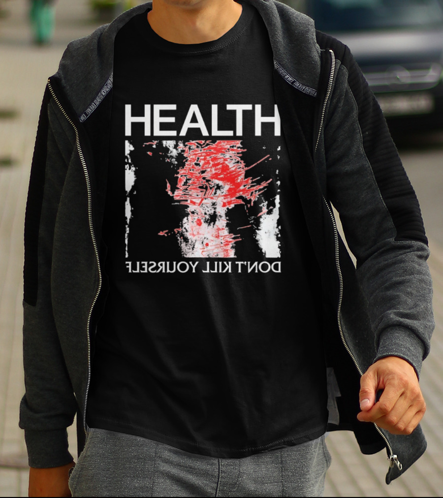 HEALTH Don't Kill Yourself Red Brush Strokes T-Shirt