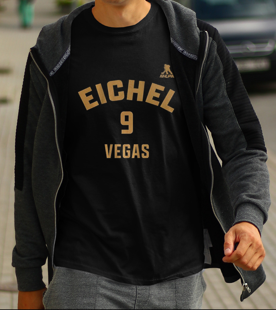 Jack Eichel 9 Vegas Golden Knights Name And Number T-Shirt