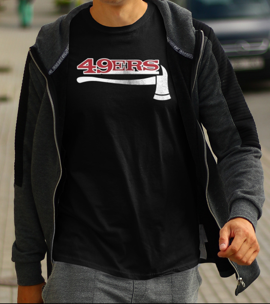 San Francisco 49ers Firefighter Day Appreciation 49ers Axe T-Shirt