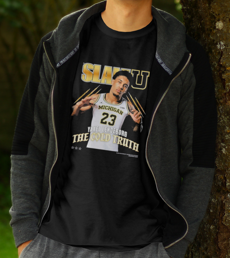 SlamU Yaxel Lendeborg Michigan 23 The Cold Truth T-Shirt