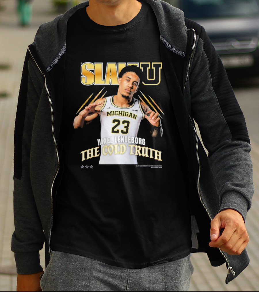 SlamU Yaxel Lendeborg Michigan 23 The Cold Truth T-Shirt