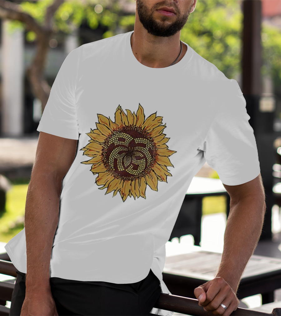 Sunflower Mosaic Pattern Aron Ralston T-Shirt