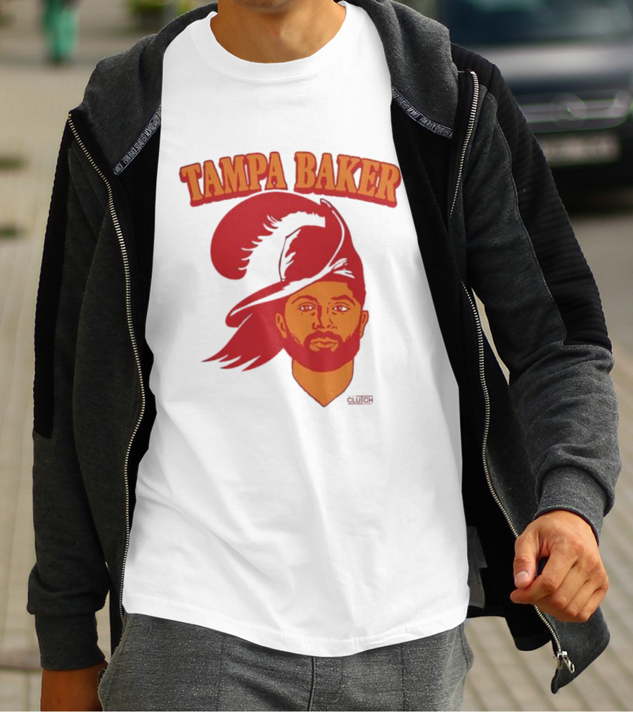 Tampa Baker Football Icon Illustration Buccaneers T-Shirt