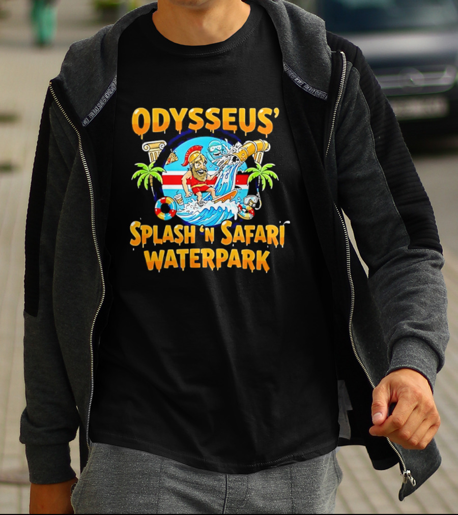 Odysseus Splash 'N Safari Waterpark Surfing Adventure Souvenir T-Shirt