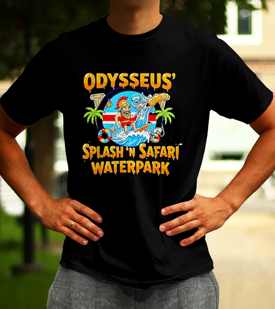 Odysseus Splash 'N Safari Waterpark Surfing Adventure Souvenir T-Shirt