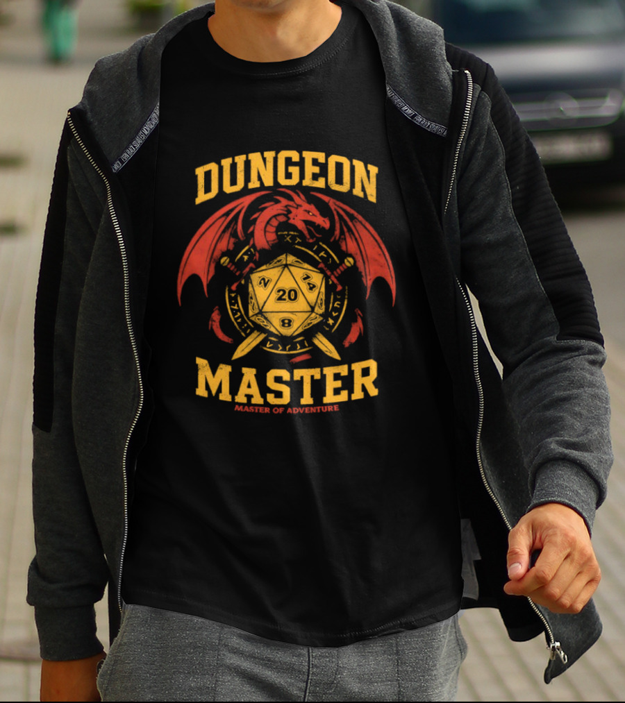 Dungeon Master D20 Dragon Master Of Adventure T-Shirt