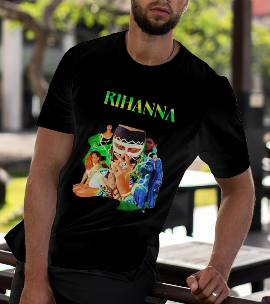 Rihanna Fashion Icon Collage Bold T-Shirt