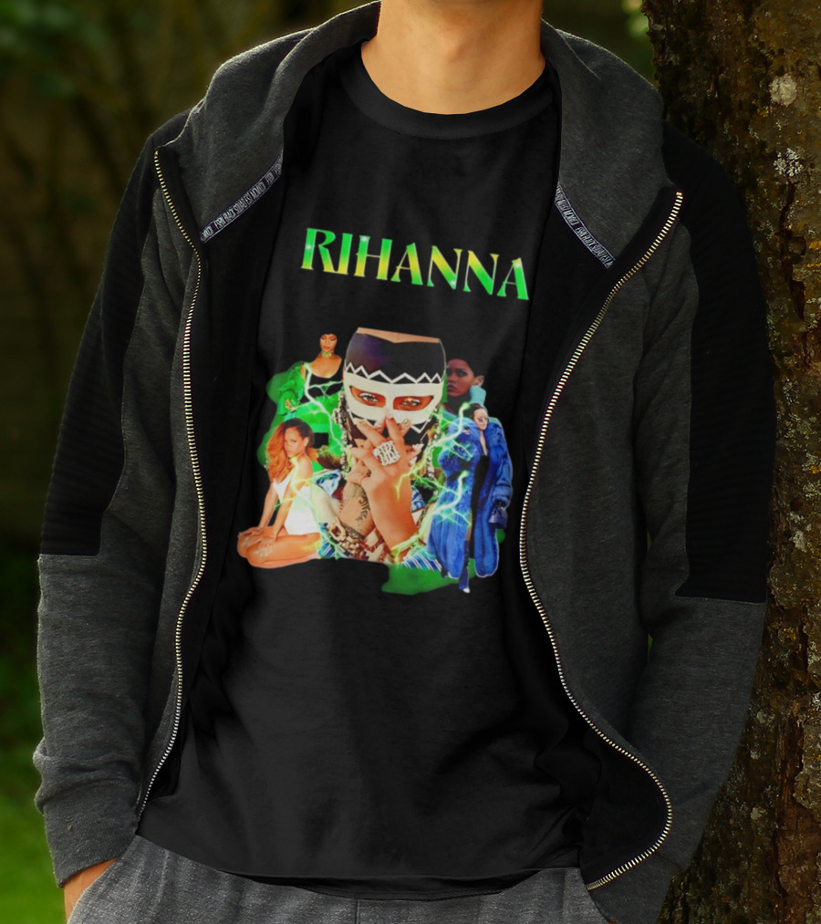 Rihanna Fashion Icon Collage Bold T-Shirt