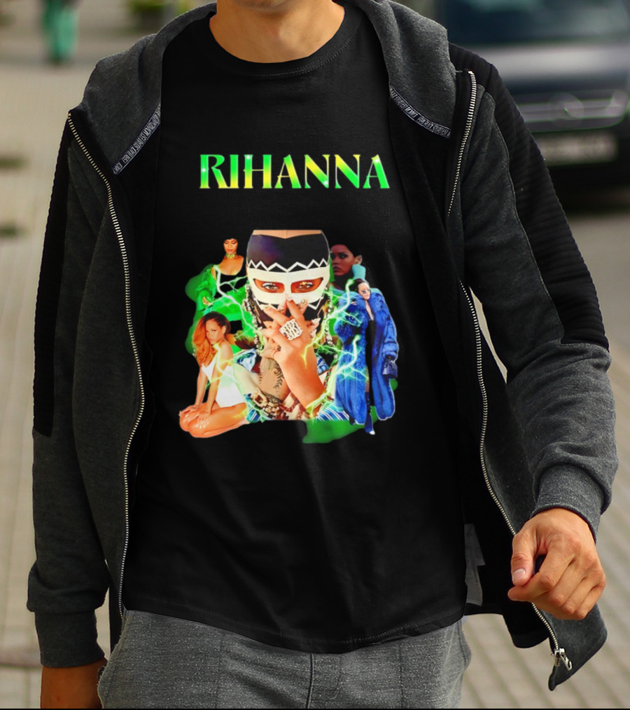 Rihanna Fashion Icon Collage Bold T-Shirt