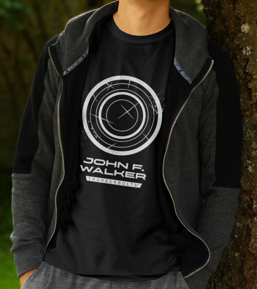 John F Walker Thunderbolts Shield T-Shirt
