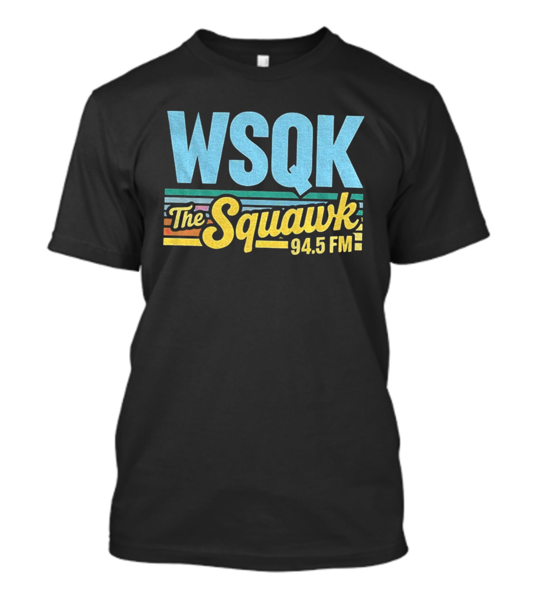 WSQK The Squawk 94.5 FM Hawkins The Upside Down T-Shirt