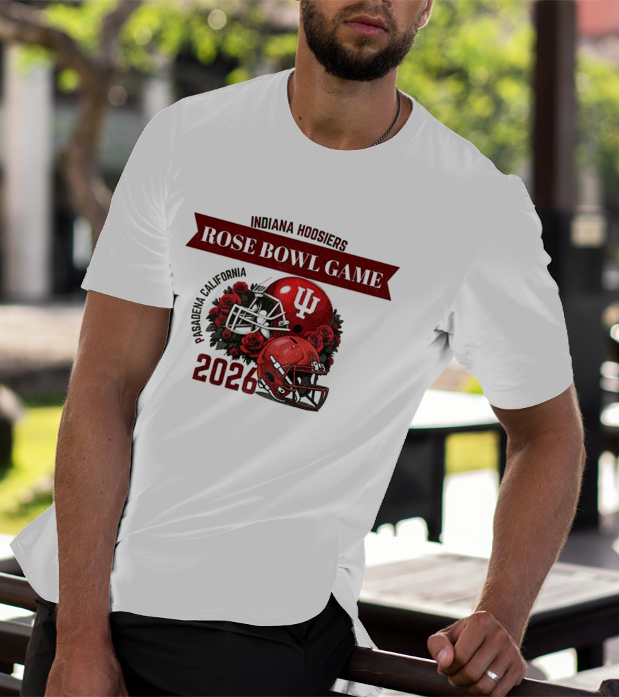 Indiana Hoosiers Rose Bowl Game 2026 Helmet Pasadena California T-Shirt