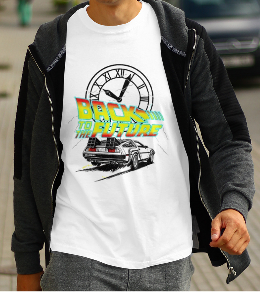 Back To The Future DMC DeLorean Official Vintage Movie T-Shirt