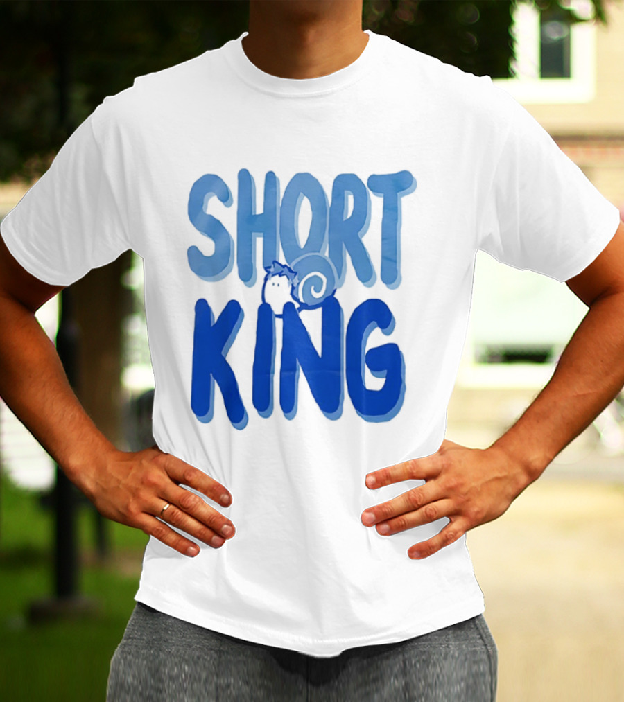 Short King Cartoon Fun Quirky T-Shirt