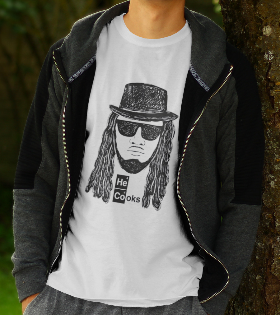 Buffalo Bills He Cooks Bigface T-Shirt