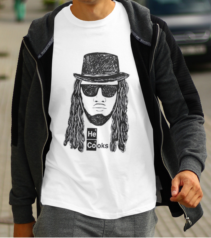 Buffalo Bills He Cooks Bigface T-Shirt