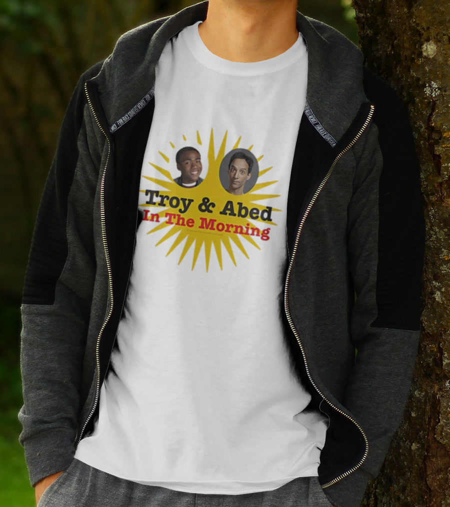 Troy & Abed In The Morning Sunburst Faces Community Fan Favorite T-Shirt