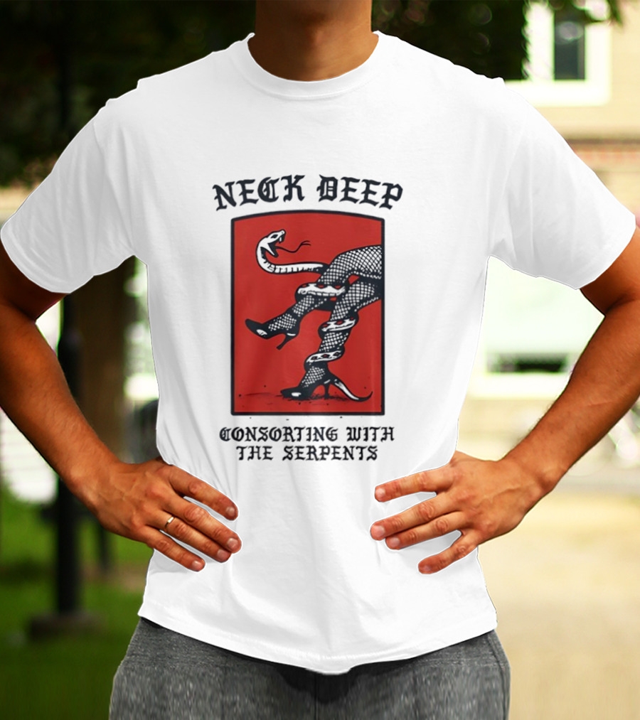 Neck Deep Consorting With The Serpents High Heels Venomous Fusion T-Shirt