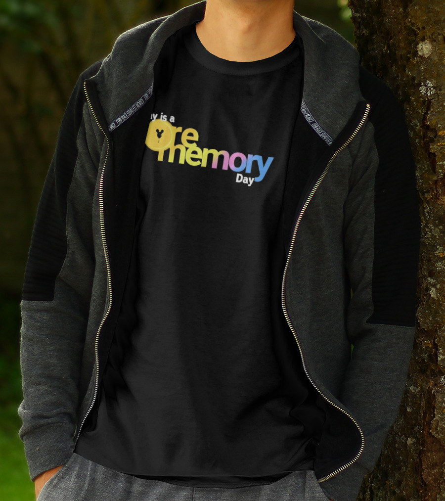 Today Is A Core Memory Day Yellow Blue Pink T-Shirt