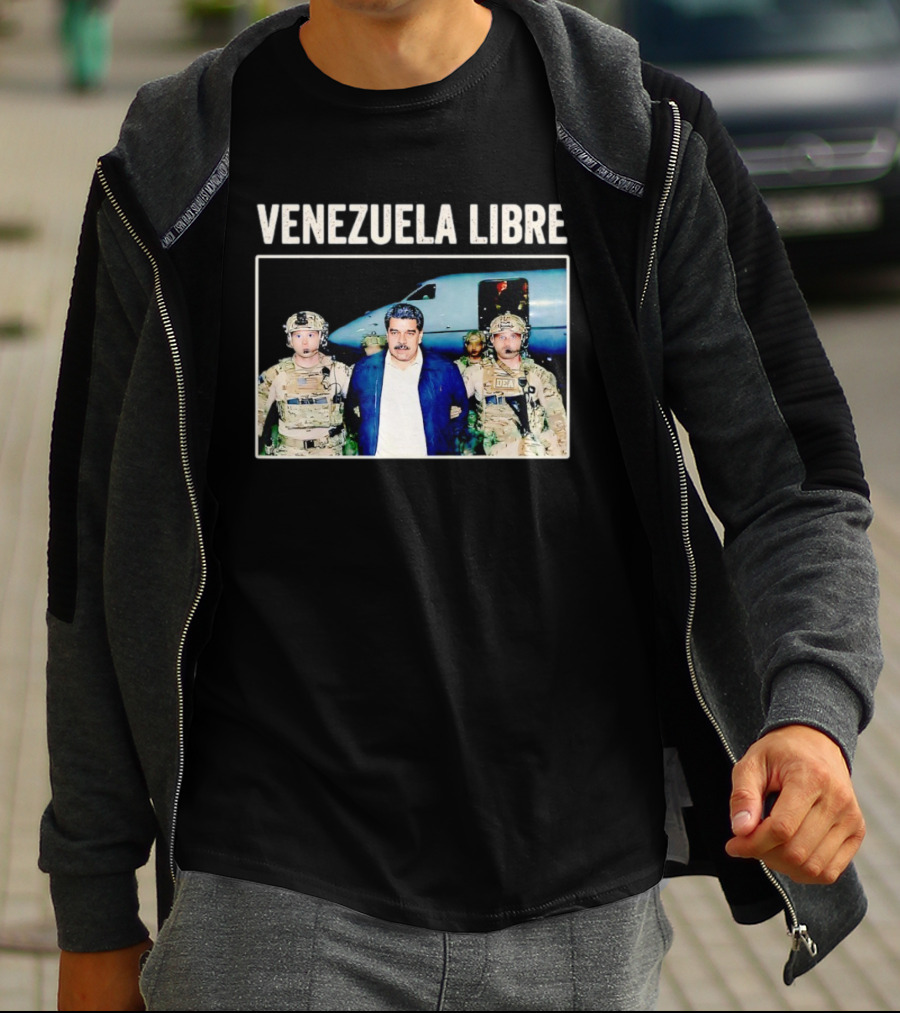 Venezuela Libre Nicolas Maduro Captured DEA Forces T-Shirt