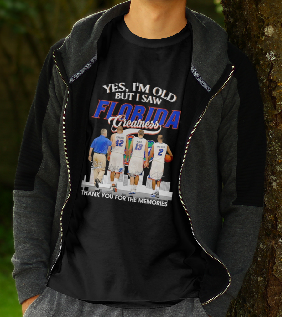 Yes I’m Old But I Saw Florida Greatness Thank You For The Memories Signatures T-Shirt