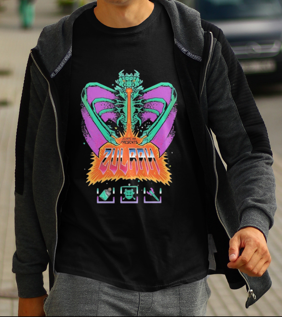 Zulrah Scape Ink Presents Retro Color Burst T-Shirt