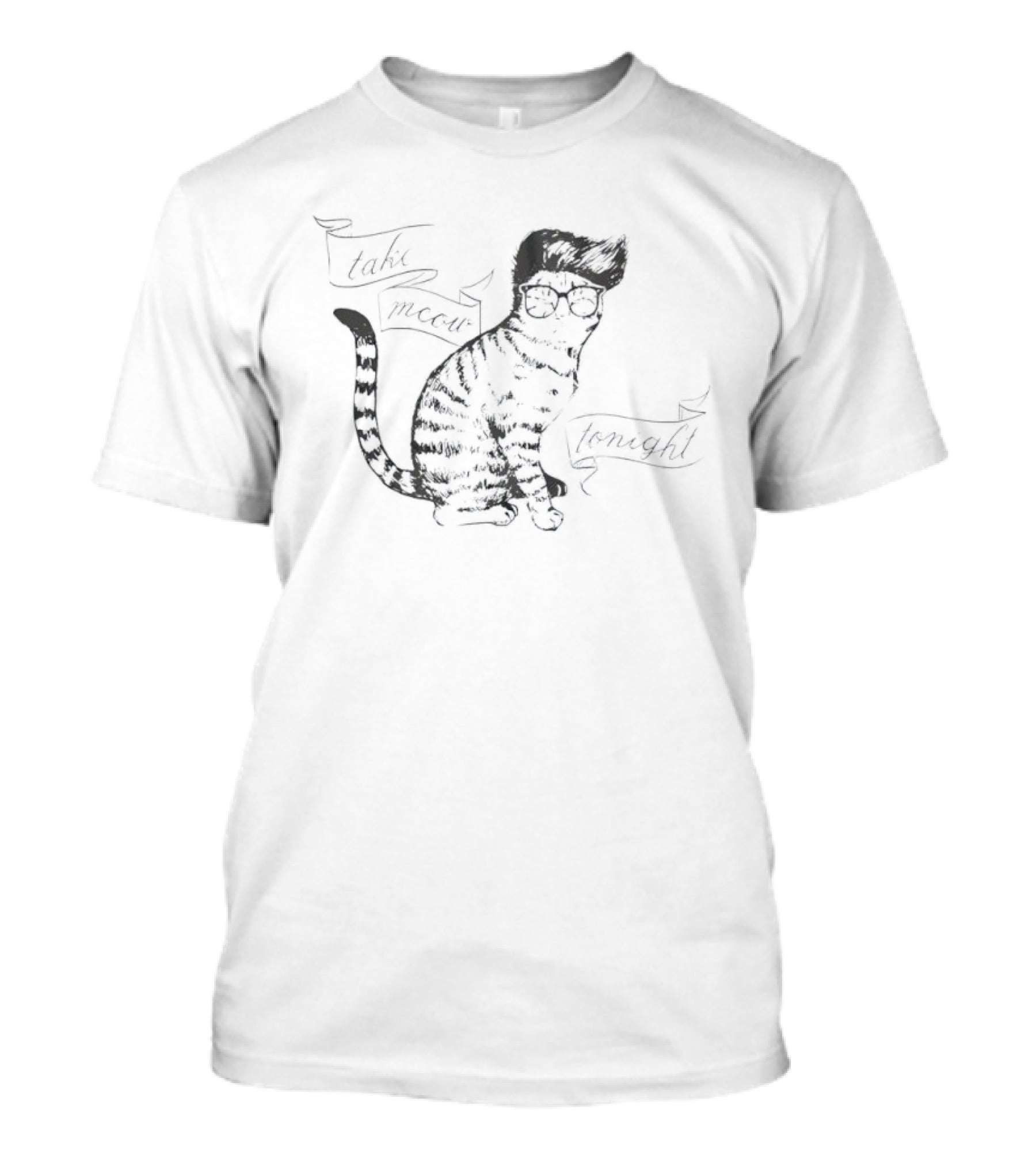 The Smiths Take Meow Tonight Cat Wearing Glasses T-Shirt