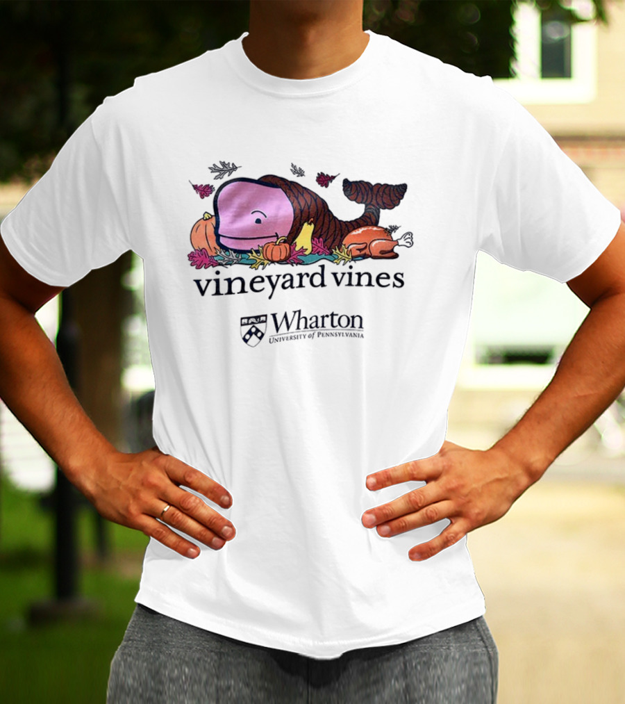Vineyard Vines Whale Cornucopia Wharton University Of Pennsylvania T-Shirt