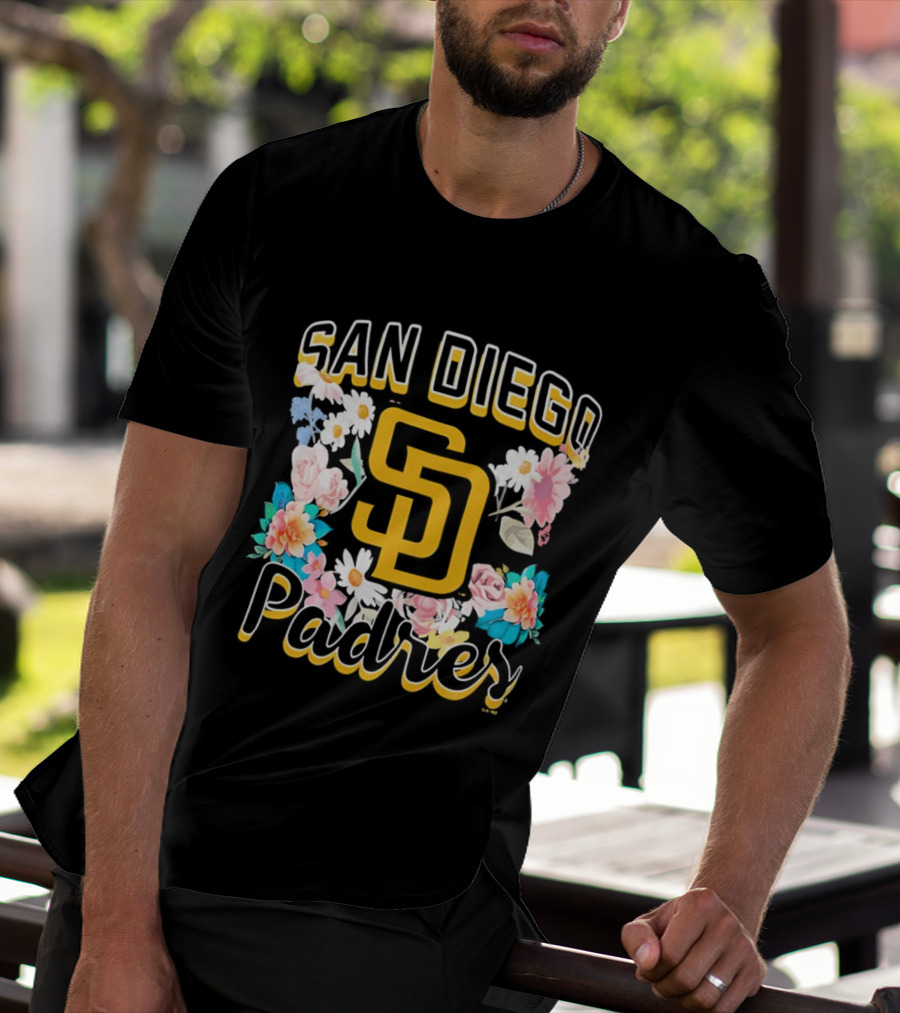 San Diego Padres Floral SD Women's T-Shirt