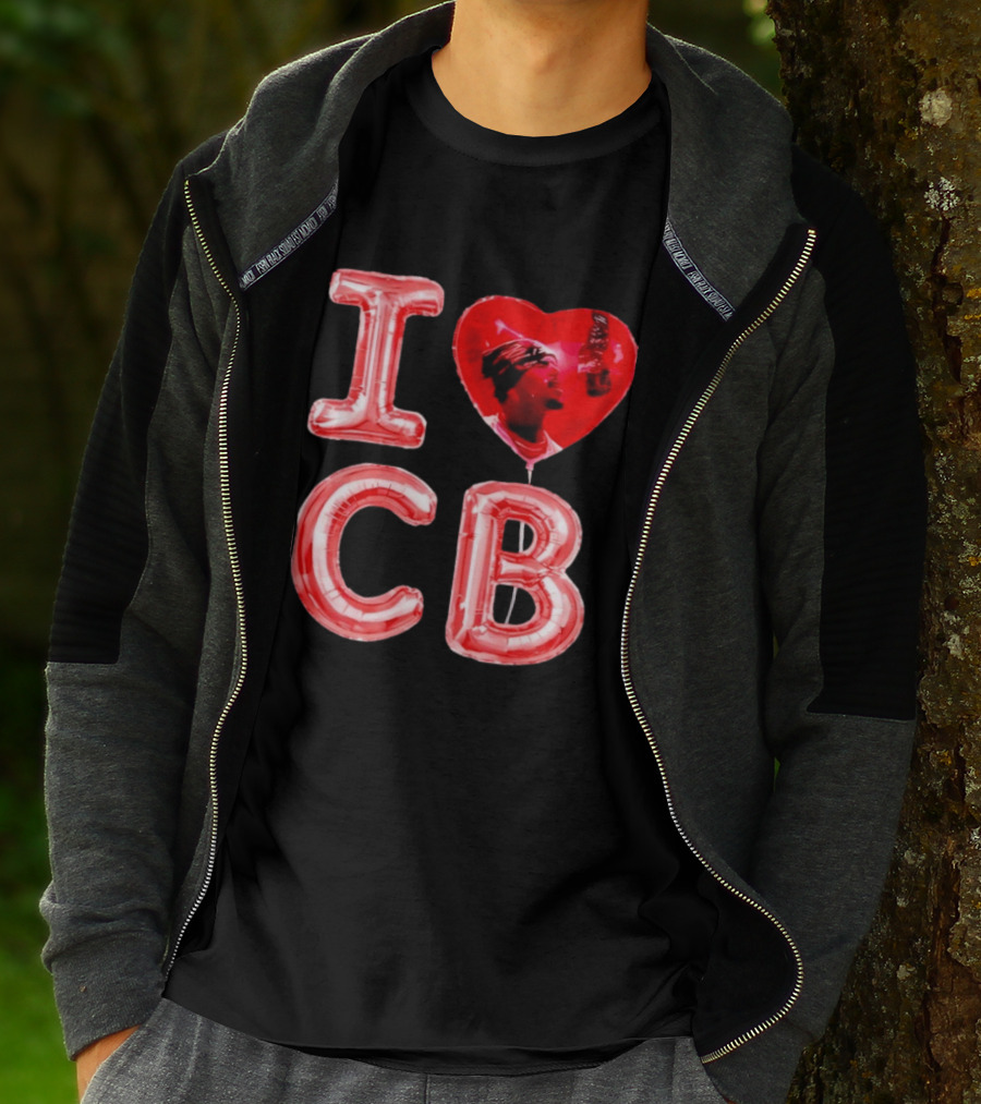 I Love CB Chris Brown Red Balloon T-Shirt