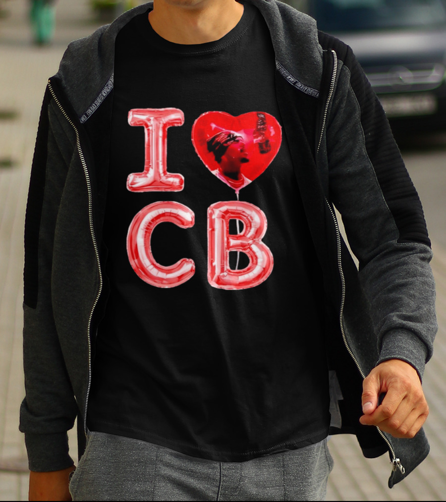 I Love CB Chris Brown Red Balloon T-Shirt