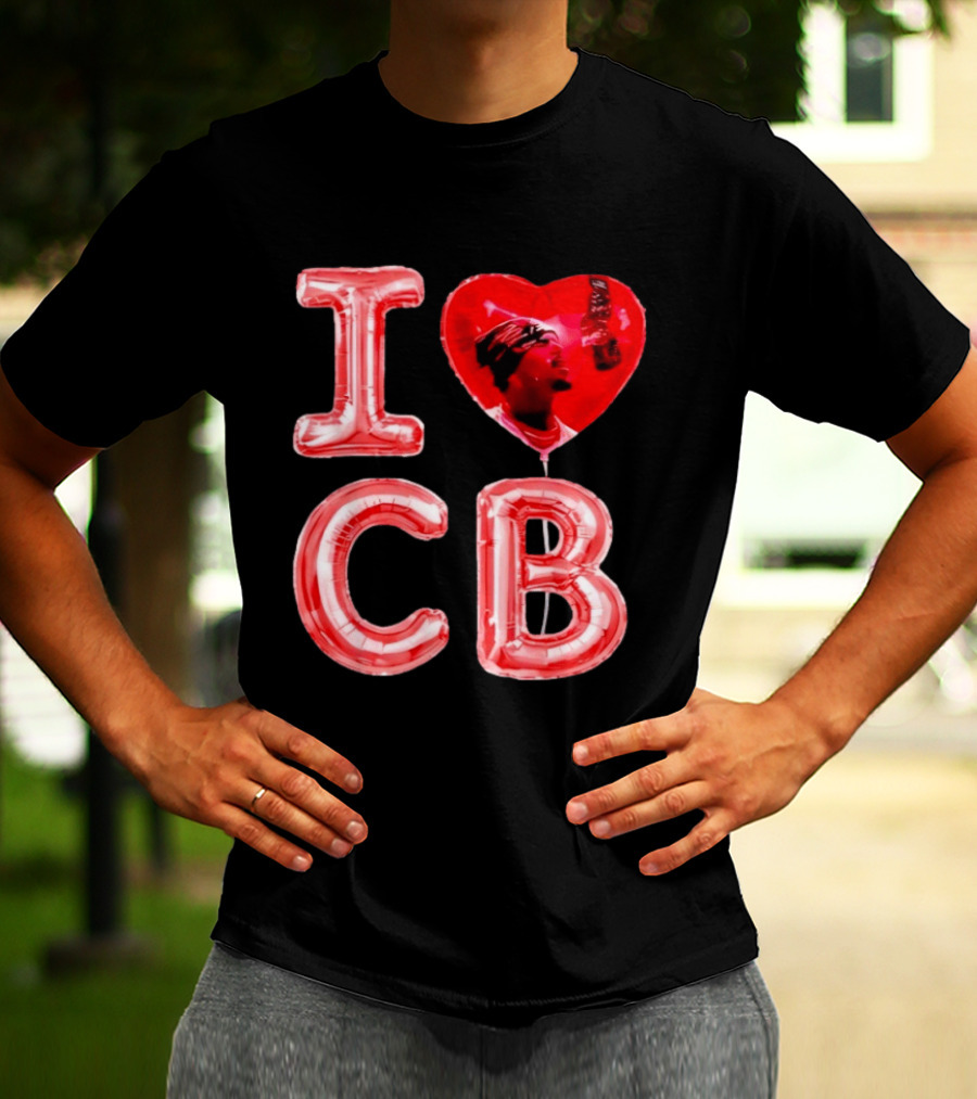 I Love CB Chris Brown Red Balloon T-Shirt