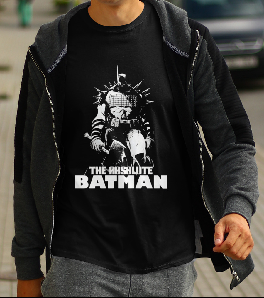 The Absolute Batman Spiked Suit Warrior With Bat Helmets T-Shirt