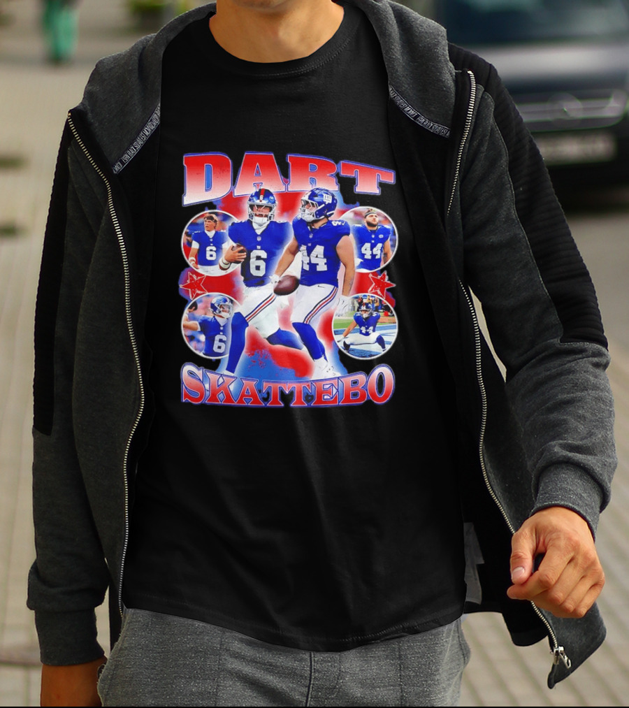 New York Giants Dart Skattebo NFL Football Players T-Shirt